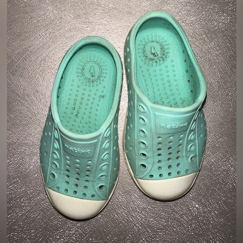 Native Jefferson blue green Slip-On Sneakers C6 casual play athleisure